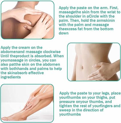 Slimming Cream, Navel Arm Leg Belly Ginger Fat Burning Cream, Weight Loss Skin Firming